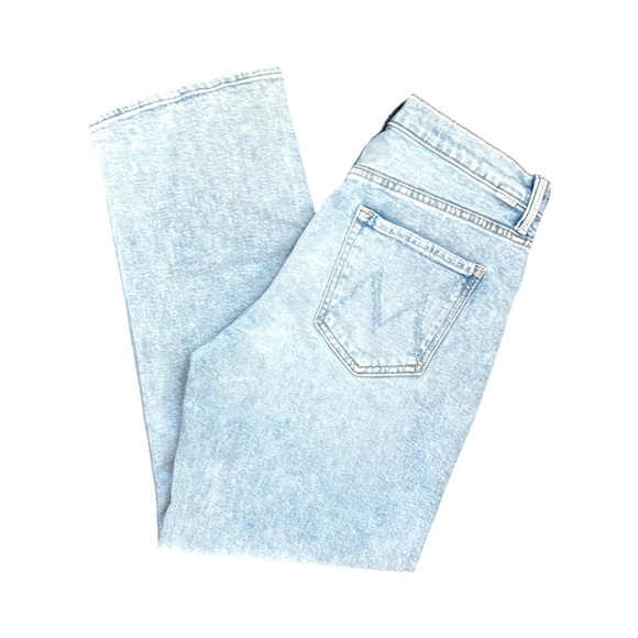 MOTHER The Ditcher Zip Ankle Straight Leg Denim Jean Light as a Feather Size 29 - Picture 9 of 14